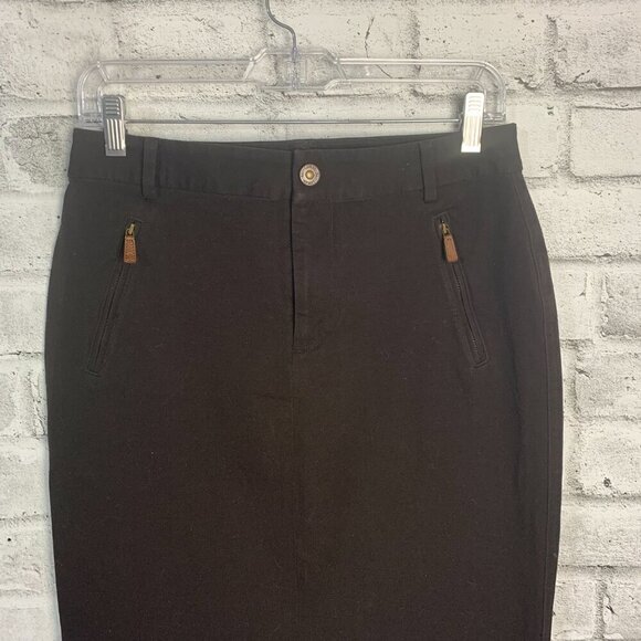 Lauren Ralph Lauren Chocolate Brown Straight Pencil Skirt - Picture 2 of 11